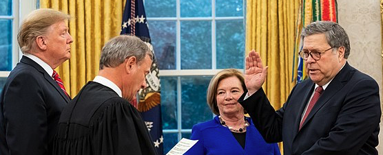 William Barr Sworn as Attorney General Public Domain from Wikimedia